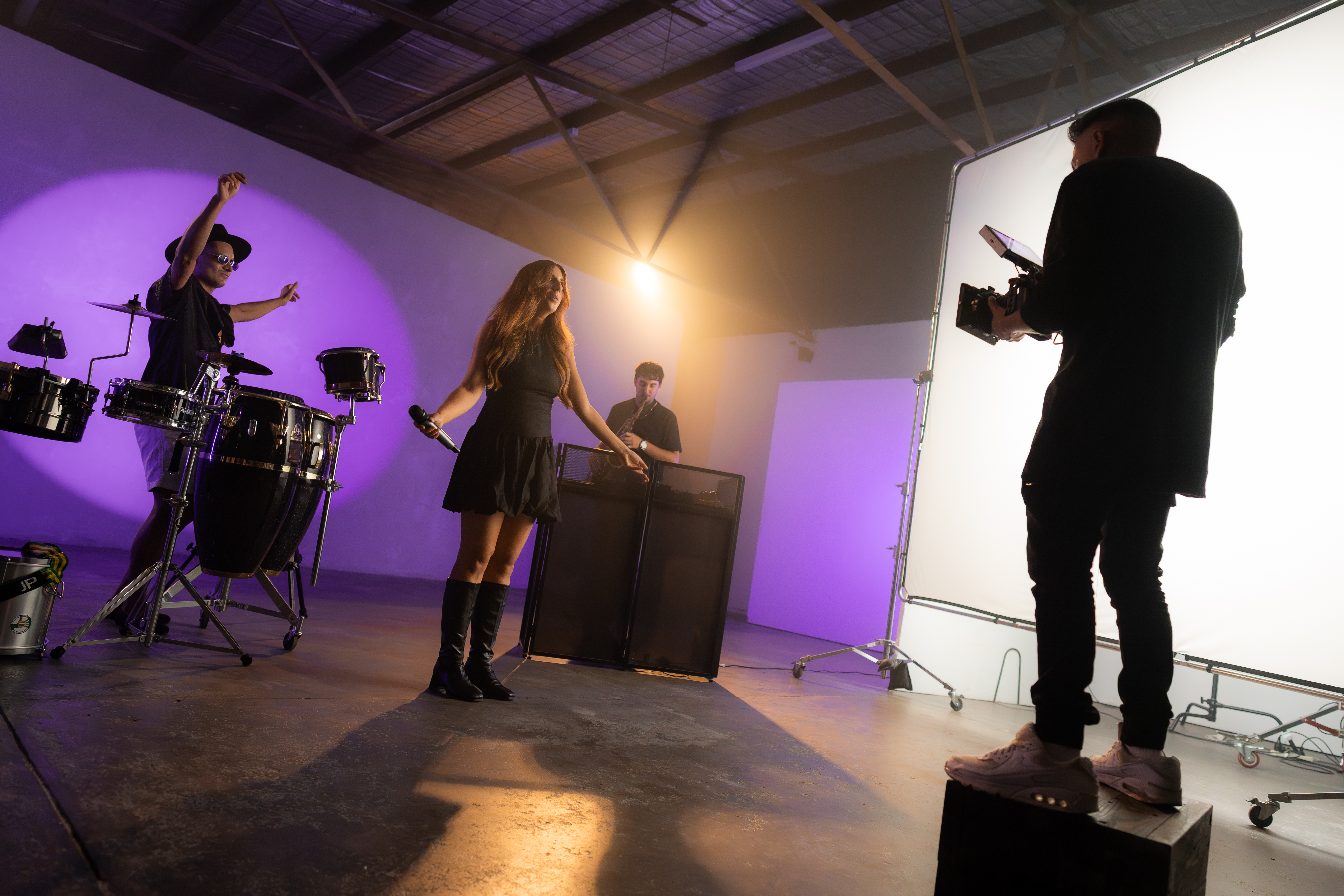 On set